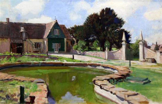 George Spencer Watson (1869-1934) Dunshay Manor 19 x 29in.